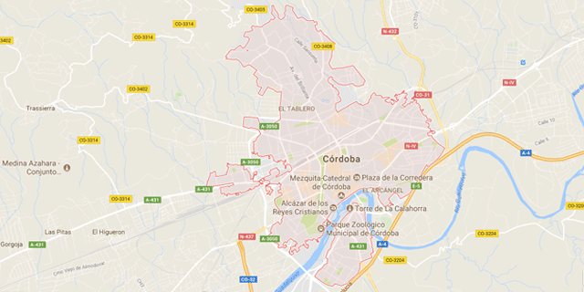 mapa Córdoba